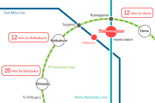 sharehouse access map